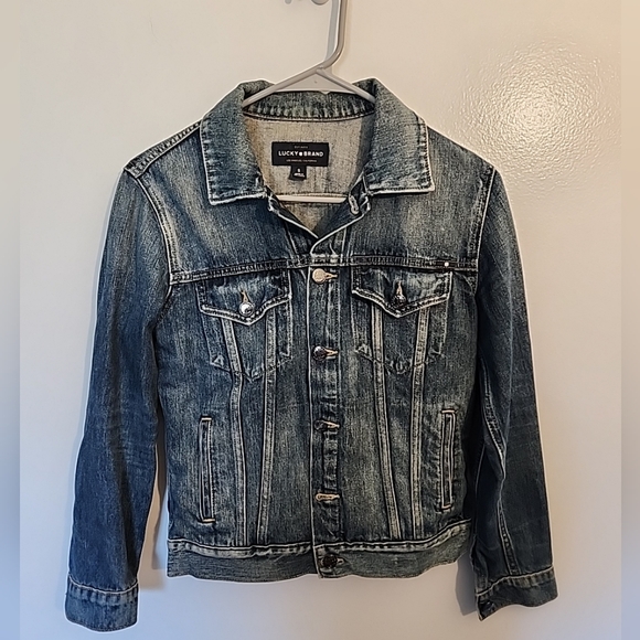 Lucky Brand Blue Denim Jacket Women's Sz Small - Picture 1 of 12